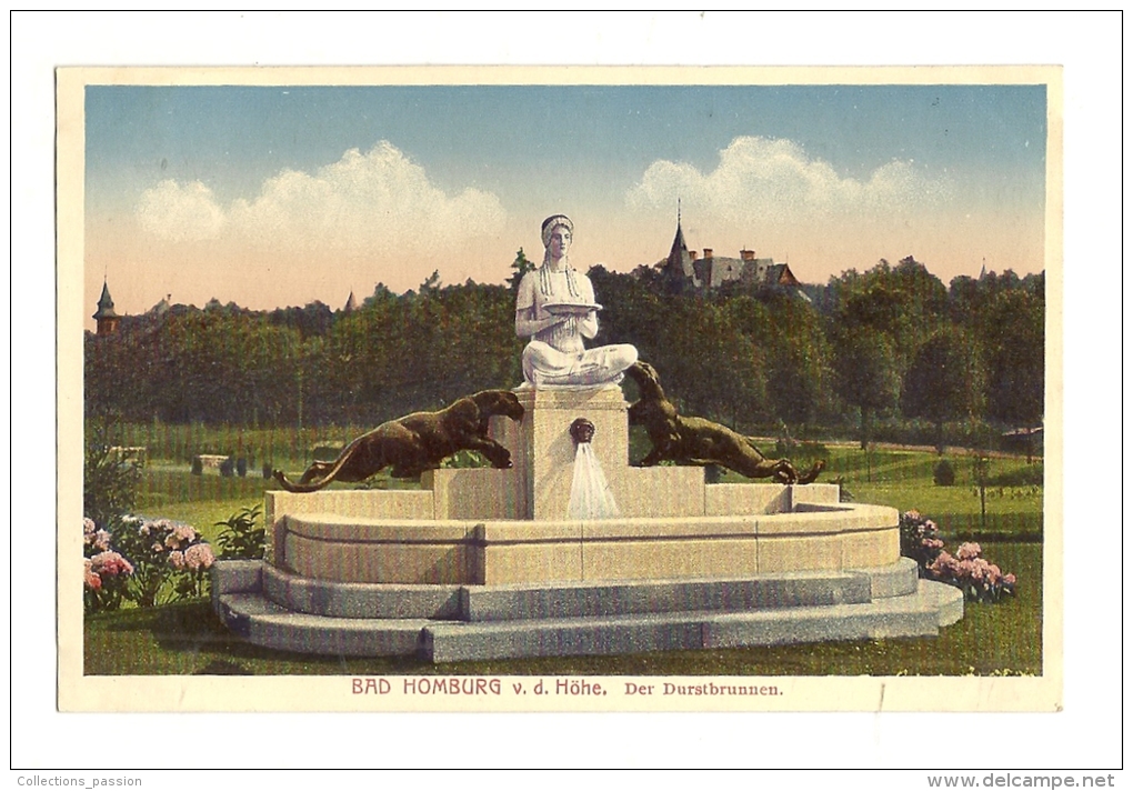 Cp, Allemagne, Bad Homburg, Der Durstbrunnen - Bad Homburg