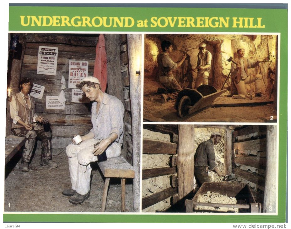 (113) Australia - VIC - Sovereing Hill Underground Mining Scene - Swan Hill