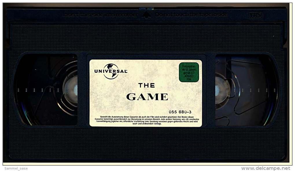 VHS Video  ,  The Game  -  Mit : Michael Douglas, Sean Penn, Armin Mueller-Stahl  -  Von 1997 - Action & Abenteuer
