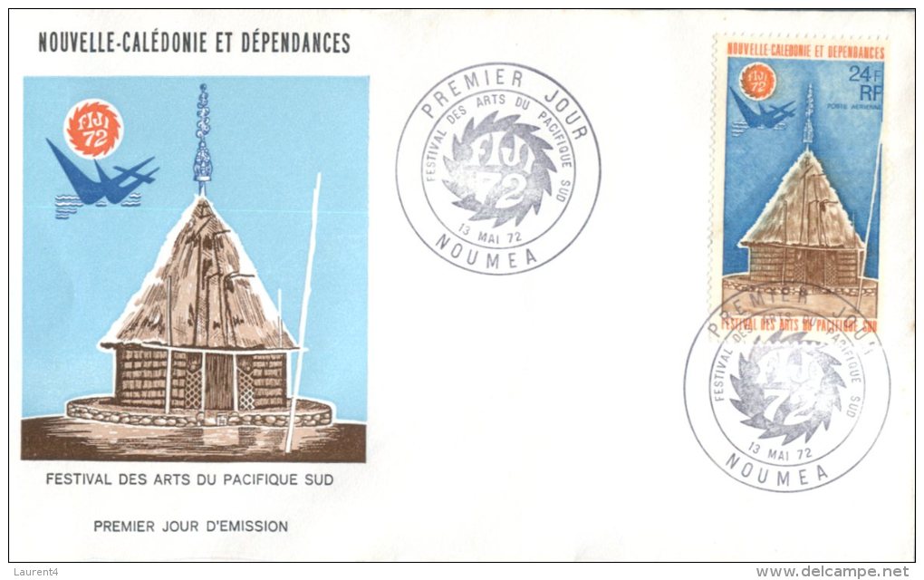 (313) New Caledonia FDC Cover - Premier Jour De Nouvelle Caledonie - 1972 - Art Festival - FDC