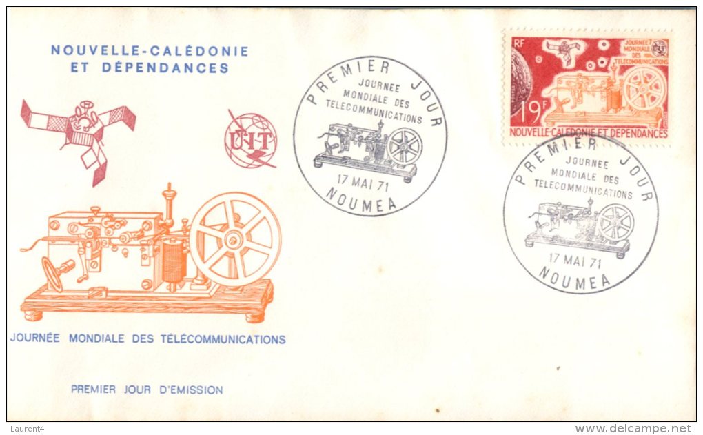 (313) New Caledonia FDC Cover - Premier Jour De Nouvelle Caledonie - 1971- Telecommunications - FDC