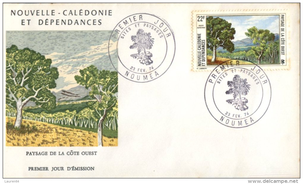 (313) New Caledonia FDC Cover - Premier Jour De Nouvelle Caledonie - 19740 West Coast Countryside - FDC