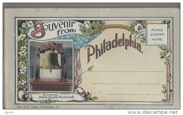 . CARNET COMPORTANT 17 CARTES - Philadelphia