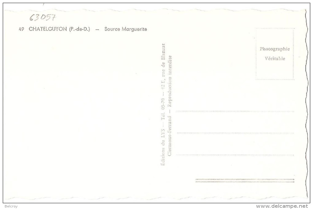 Dépt 63 - CHÂTELGUYON - (CPSM 8.8x14cm) - Source Marguerite (Châtel-Guyon) - Châtel-Guyon