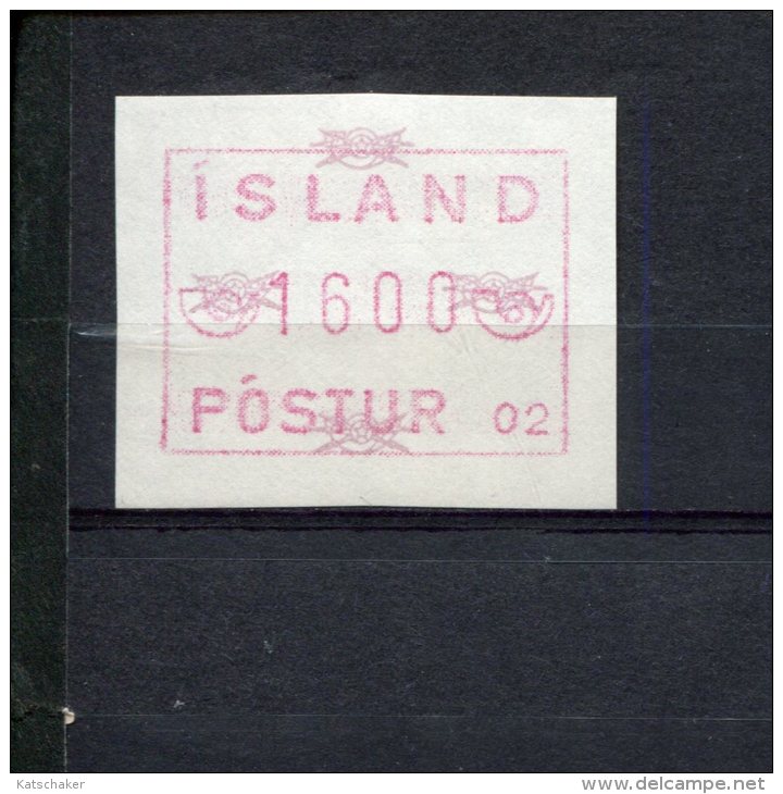 240407100 IJSLAND   POSTFRIS MINT NEVER HINGED POSTFRISCH EINWANDFREI ATM MICHEL 1.1 B FACIALE 1600 - Vignettes D'affranchissement (Frama)