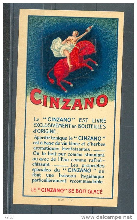 étiquette Neuve CINZANO Signée CAPPIELLO - Autres & Non Classés