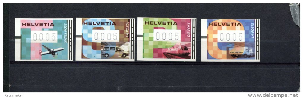 ZWITSERLAND  POSTFRIS MINT NEVER HINGED POSTFRISCH EINWANDFREI ATM MICHEL 11 12 13 14  FACIALE 0005 - Automatic Stamps