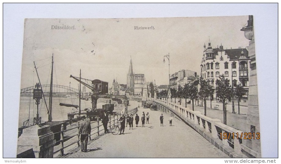 AK Düsseldorf, Rheinwerft Vom 4.10.1903 - Düsseldorf
