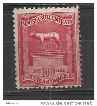 ITALY  - FISCAL STAMP ITL.100 - MNH MINT NEUF NUEVO - Revenue Stamps