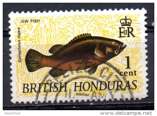 BRITISH HONDURAS 1968 Wildlife - 1c Spotted Jewfish  FU - British Honduras (...-1970)