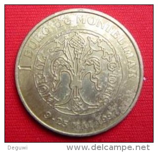 1 Euro Temporaire Precurseur De MONTELIMAR 1997, RRRR, UNC, Bronce, Nr. 442 - Euro Delle Città
