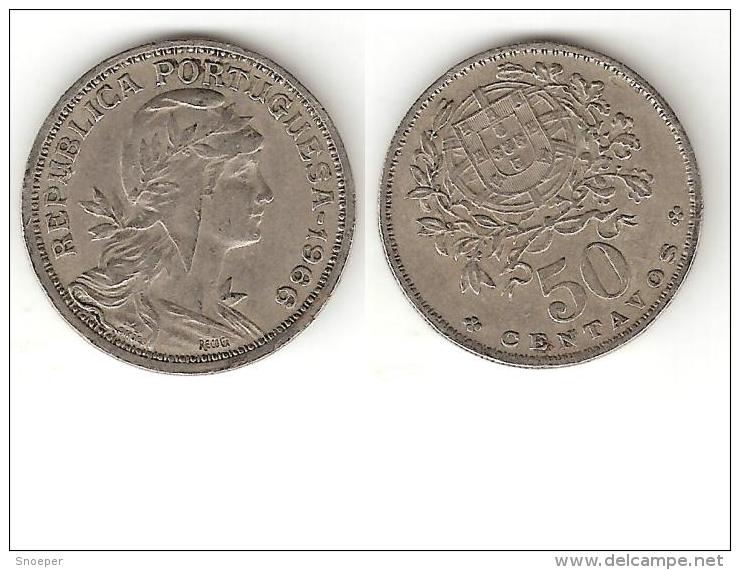 Portugal 50 Centavos  1966   Km 577   Vf+ - Portugal