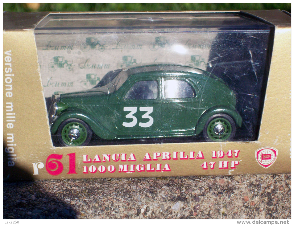 BRUMM -  R 61 LANCIA APRILIA   MILLE MIGLIA  1947  AVEC SA BOITE Scala 1/43 - Brumm