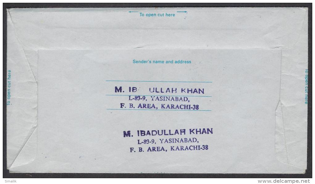 PAKISTAN 1976 Postal Stationery 50 Paisa Pictorial Aerogramme Horses, Lahore Fort, Unused ** - Pakistan