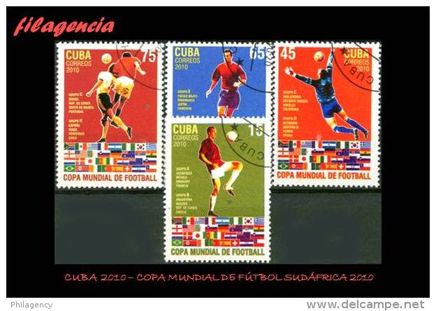 USADOS. CUBA. 2010-21 COPA MUNDIAL DE FÚTBOL SUDÁFRICA 2010 - Used Stamps