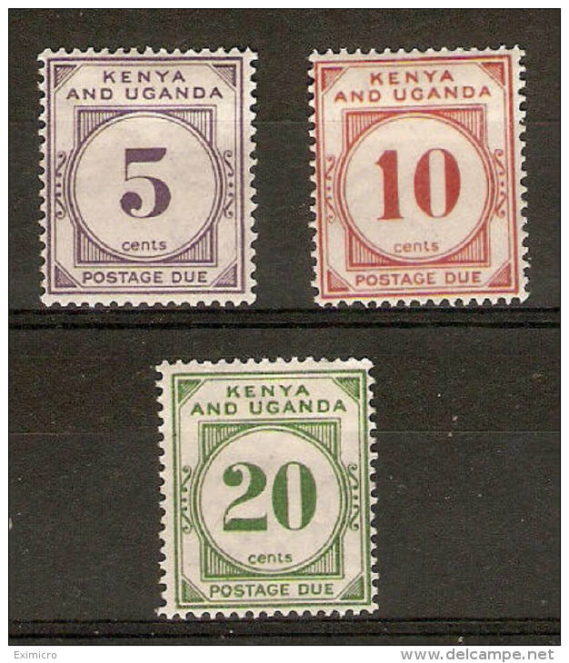 KENYA,UGANDA & TANGANYIKA1928  POSTAGE DUES SG D1/D3  MOUNTED MINT Cat £9 - Kenya & Uganda