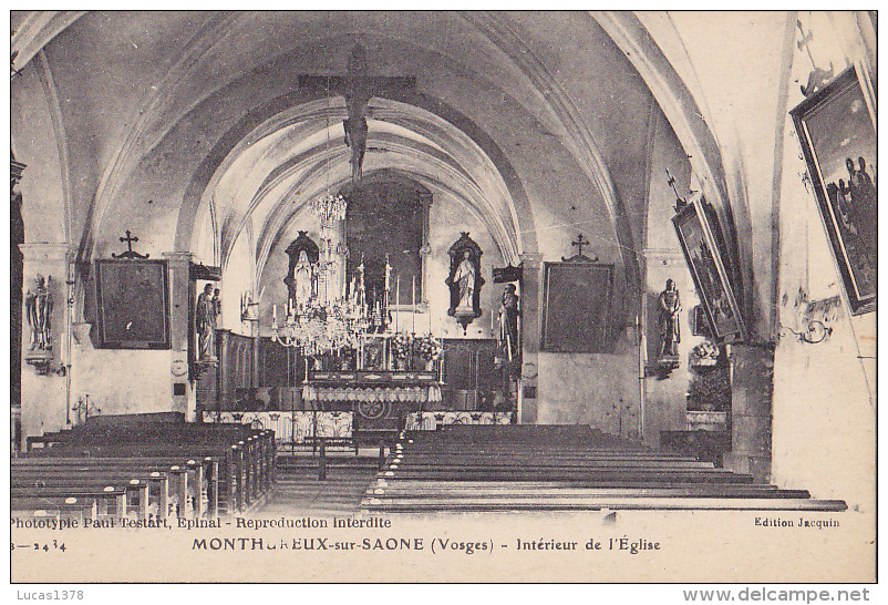 88 /  MONTHUREUX-sur-SAONE. - . INTERIEUR DE L'EGLISE - Monthureux Sur Saone