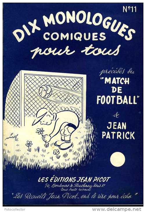 Humour : 10 Monologues Comiques Précédé Du Match De Football De Jean Patrick - Humour