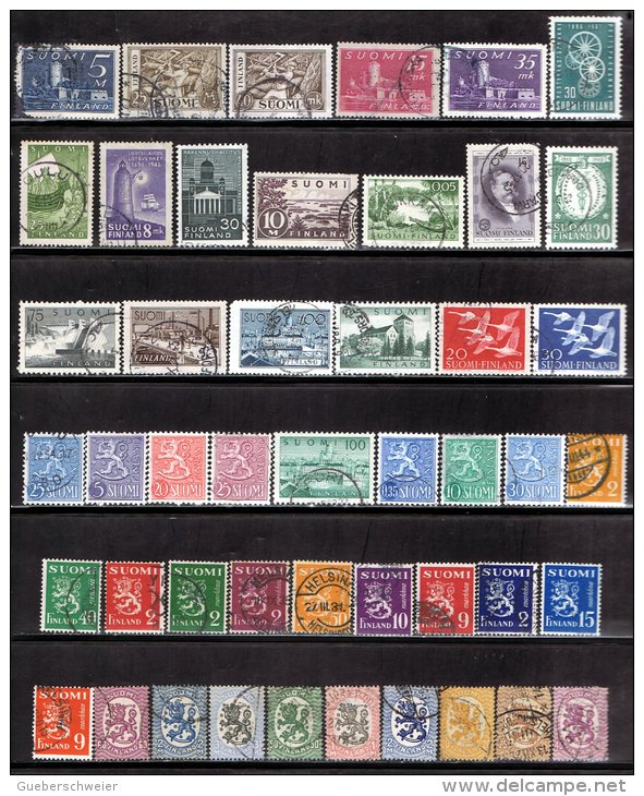 FIN 12 - FINLANDE LOT DE 67 TP OBLITERES - Collections