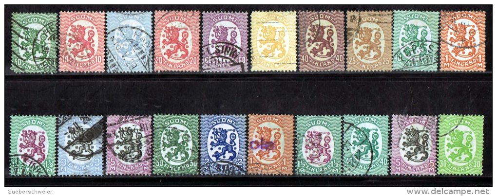 FIN 12 - FINLANDE LOT DE 67 TP OBLITERES - Collections