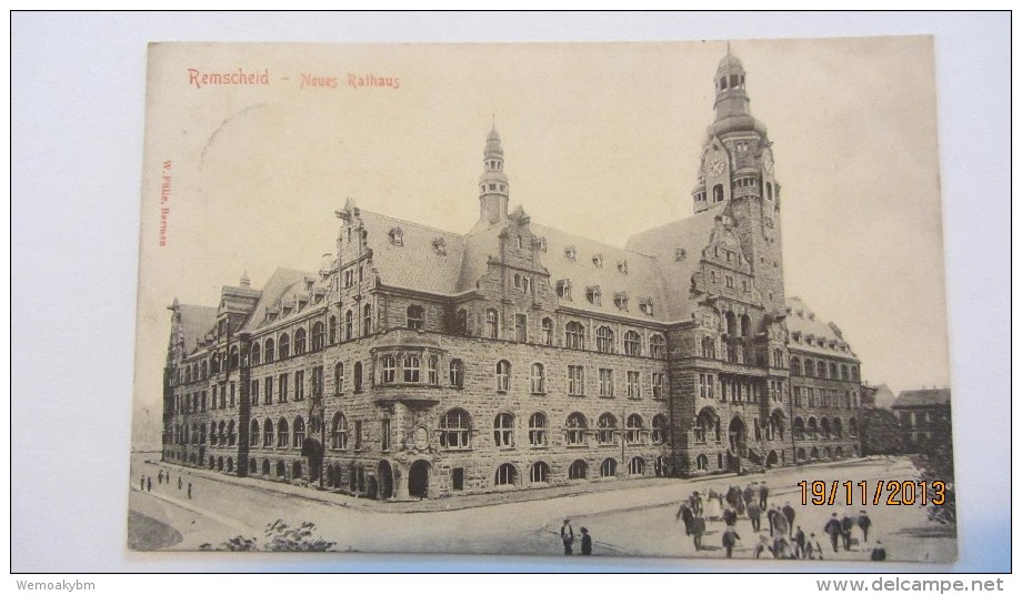 AK Remscheid - Neues Rathaus Vom 9.8.1906 - Remscheid