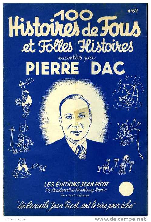 Humour : 100 Histoires De Fous Par Pierre Dac - Humour