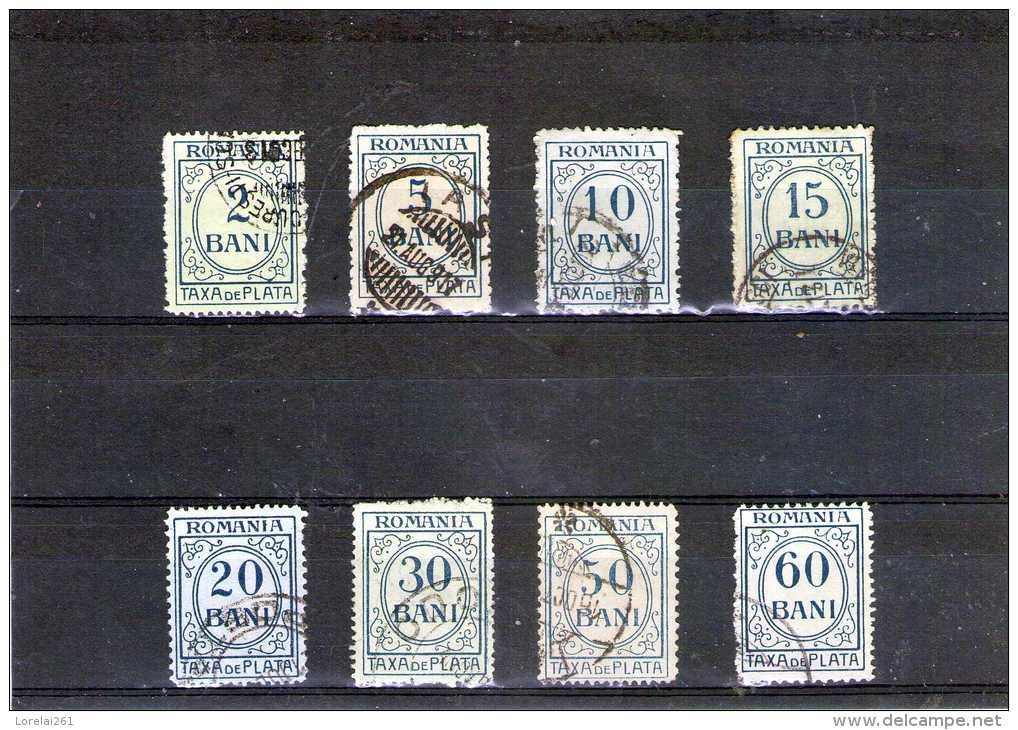 1911 -   FRAIS DES PAIEMENT Mi 31/38 Et Yv 33/40 TRÈS RARE - Strafport