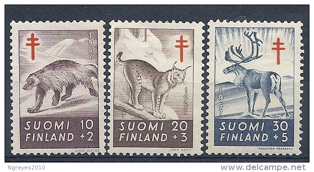 131008466   FINLANDIA  YVERT  Nº  458/60 */MH - Unused Stamps