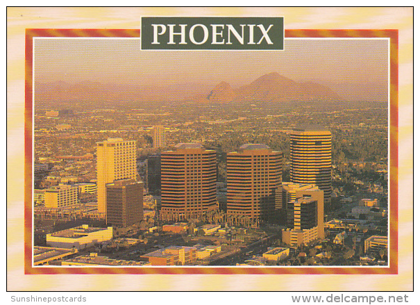 Aerial View Towering Highrises Phoenix Arizona - Phoenix