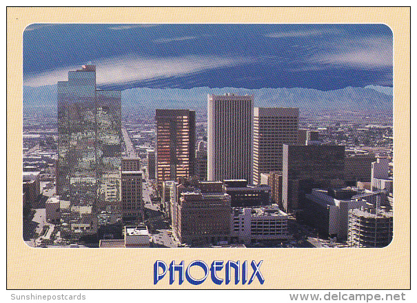Aerial View Downtown Business Skyline Phoenix Arizona - Phoenix