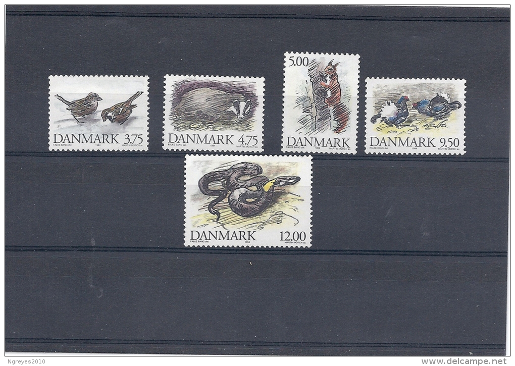 131008476   DINAMARCA  YVERT  Nº   1089/93  (*)/MNH  SIN  GOMA - Unused Stamps