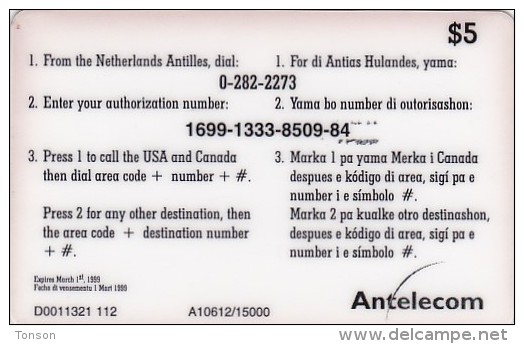 Antilles (Netherlands), PRE-ANT-1005, Total Solar Eclipse February 26th 1998 (no.1), 2 Scans. - Antilles (Netherlands)