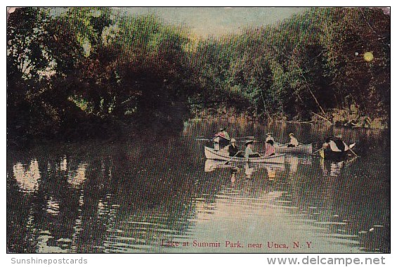 New York Utica Lake At Summit Park 1911 - Utica