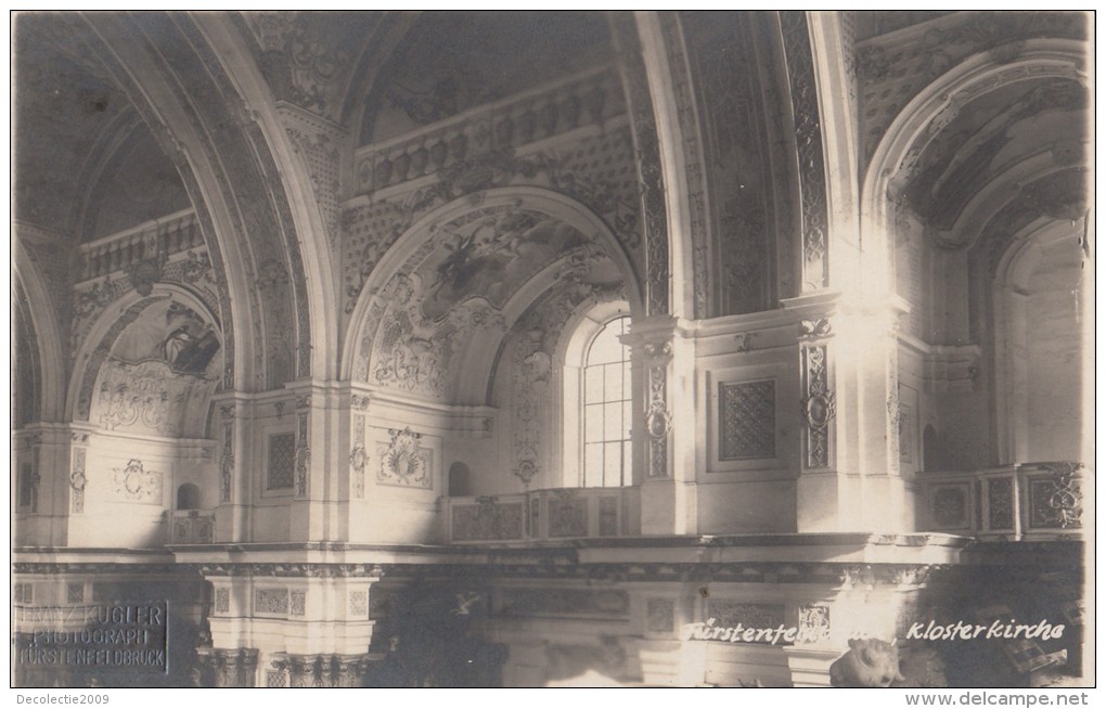 B76464 Furstenfeldbruck Bavaria  Interior Of Church 1930 2 Scans - Fürstenfeldbruck