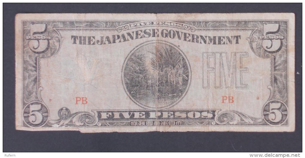 PHILIPINES  5  PESOS     Japanese Government   -    (Nº03845) - Philippinen