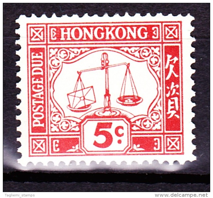 Hongkong, 1965, D14, MNH, WM Sideways - Impuestos