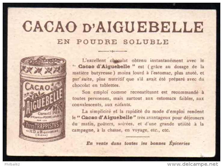 Chromo Cacao D´aiguebelle. Jolies Villas En Bord De Mer, Un Petit Coin De Plage Avec Parasols. - Aiguebelle