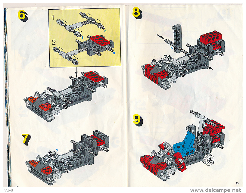Brochure (1991) Mode D'emploi LEGO TECHNIC 8820, 20 Pages (13 Cm Sur 21 Cm) - Lego Technic