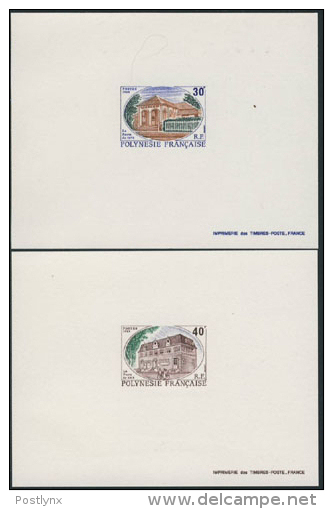 FRENCH POLYNESIA 1989 Distribution Center DeLuxe Proofs:2       [prueba Druckprobe  épreuve Prova Proeven] - Imperforates, Proofs & Errors