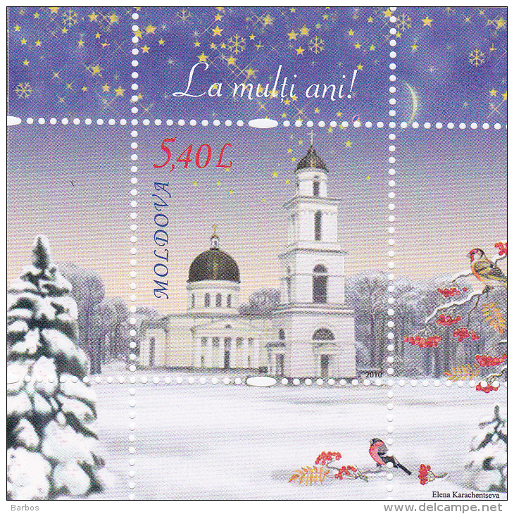 MOLDOVA  MOLDAVIE MOLDAWIEN  MOLDAU 2010 Christmas ; Blok ; MNH - Moldova