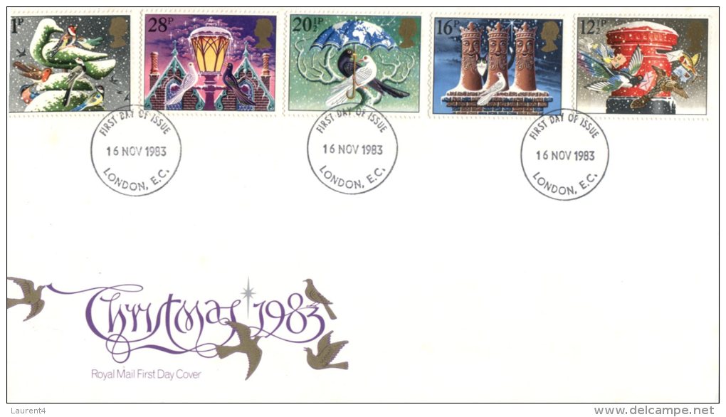 (515) UK FDC Cover - 1983 - Christmas - 1981-1990 Decimal Issues