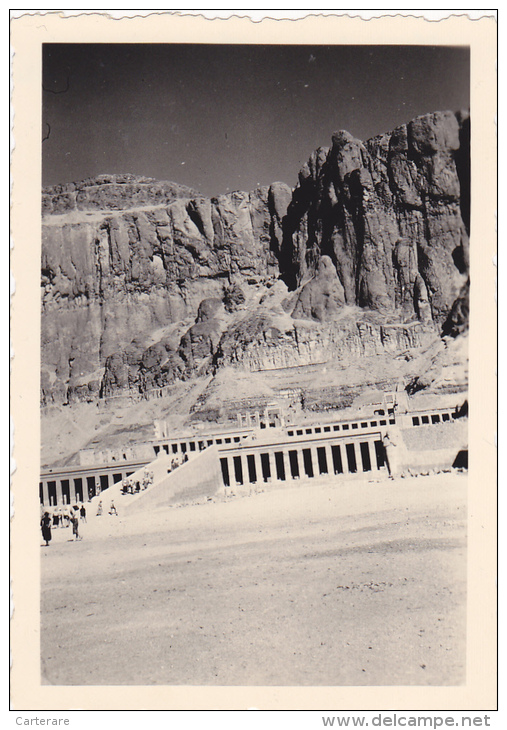 AFRIQUE,EGYPTE,1955,EGYPT,vallée Des Rois,LOUXOR,temple Deir El Bahari,tombeau,roche,mont Agne,souterrain,photo Ancienne - Places