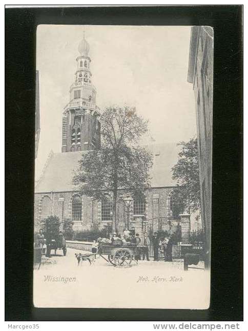 Vlissingen Ned.herv.kerk édit. ? N° 71920 Attelage De Chien , Animée , Précurseur - Vlissingen