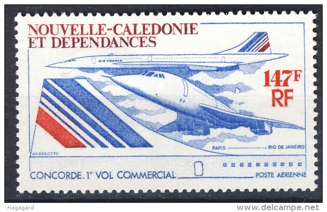 ##New Caledonia 1976. Concorde. Michel 572. MH(*) Hinged. - Unused Stamps