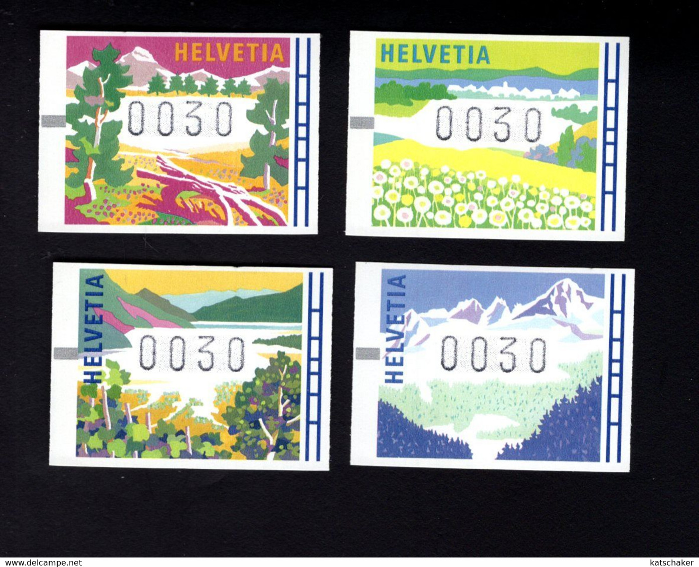 240548461 1996 (XX)  POSTFRIS MINT NEVER HINGED POSTFRISCH EINWANDFREI MICHEL ATM 7 8 9 10 FACIALE 0030 - Automatic Stamps