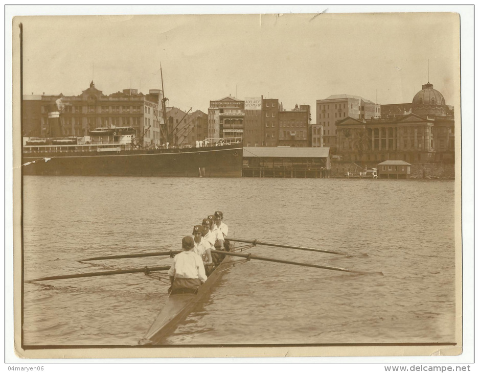 **QUEENSLAND CREW (nr.4)   ** . PORT ADELAIDE - AUSTRALIE( Brisbane )-Race-1924 - Rudersport