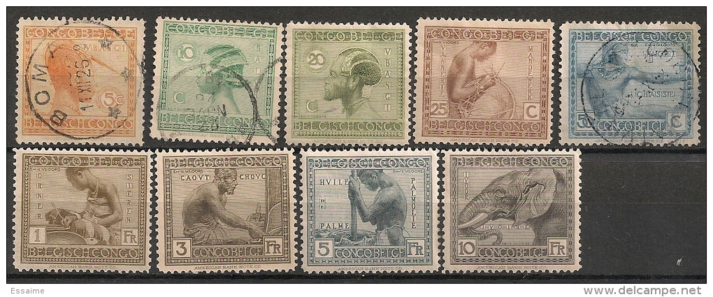 Congo Belge N°106,107,109,110,112,114 ,115,116,117 . Oblit Et Neufs (*) * MH - Unused Stamps