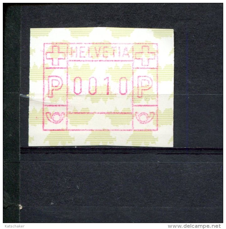 240551259 ZWITSERLAND  POSTFRIS MINT NEVER HINGED POSTFRISCH EINWANDFREI MICHEL ATM 5 Y D FACIALE 0010 - Automatic Stamps