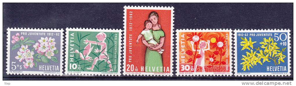 ZWITSERLAND - Michel - 1962 - Nr 758/62 - MNH** - Unused Stamps