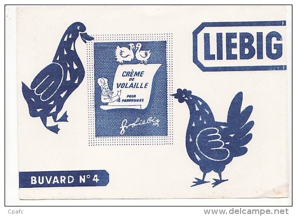 Buvard N°4 LIEBIG : Crème De Volaille , Poule ,canard - L